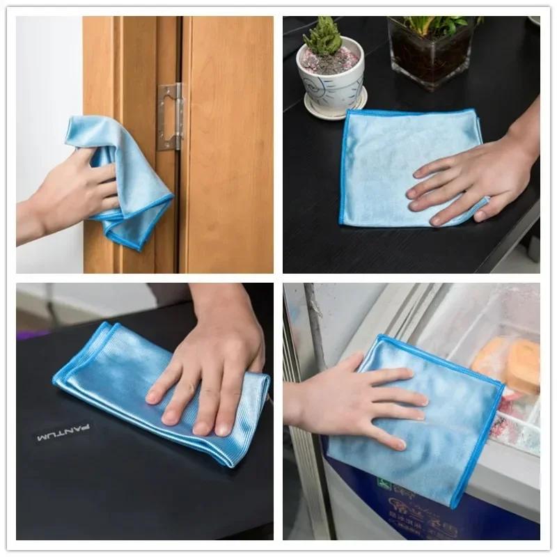 Microfiber Glass Cleaning Towel No Trace No Lint Rag Mirror Cleaning Cloth Cleaning Towe Wipe Glass Cloth