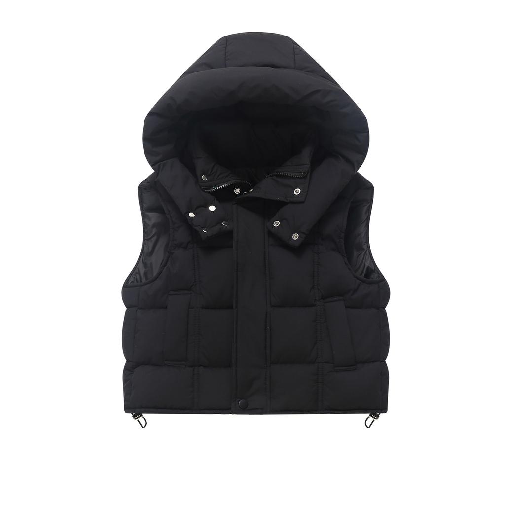 Children's Fashionable Casual Hooded Vest Jacket