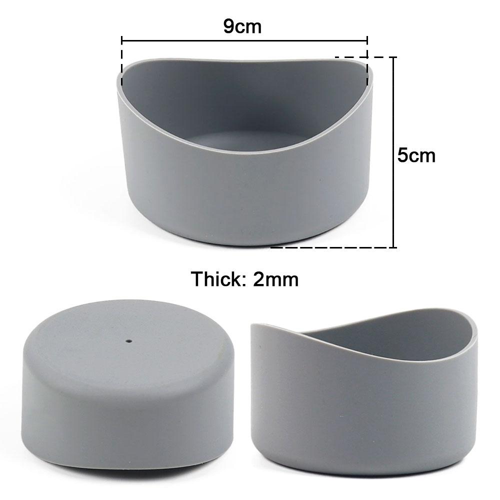 Silicone World 9.0CM Arc Silicone Cup Bottom Protective Cover Irregular Cup Holder Cup Cover 90MM Thermos Flask Base Insulation