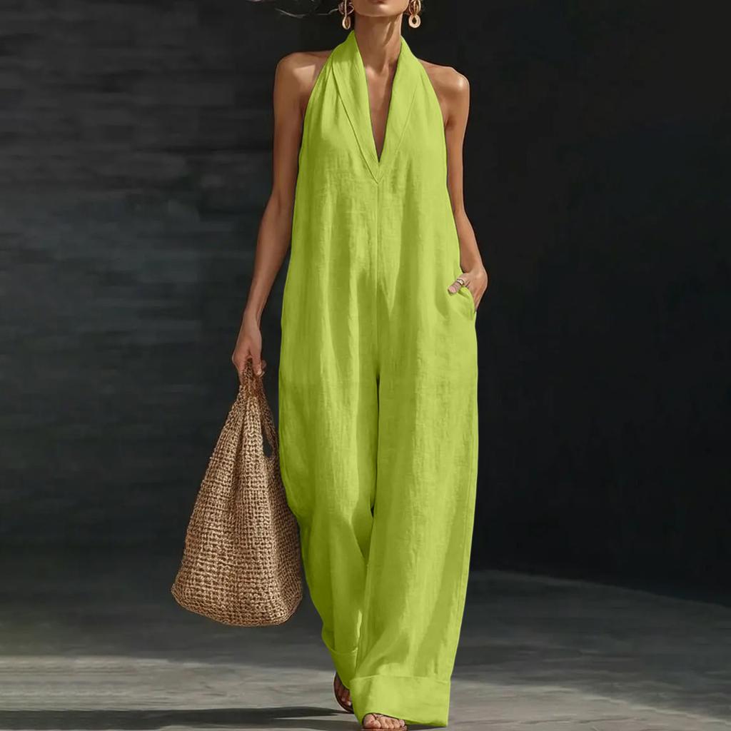 Färgglad, Elegant Och Bekväm Ärmlös Jumpsuit för Kvinnor