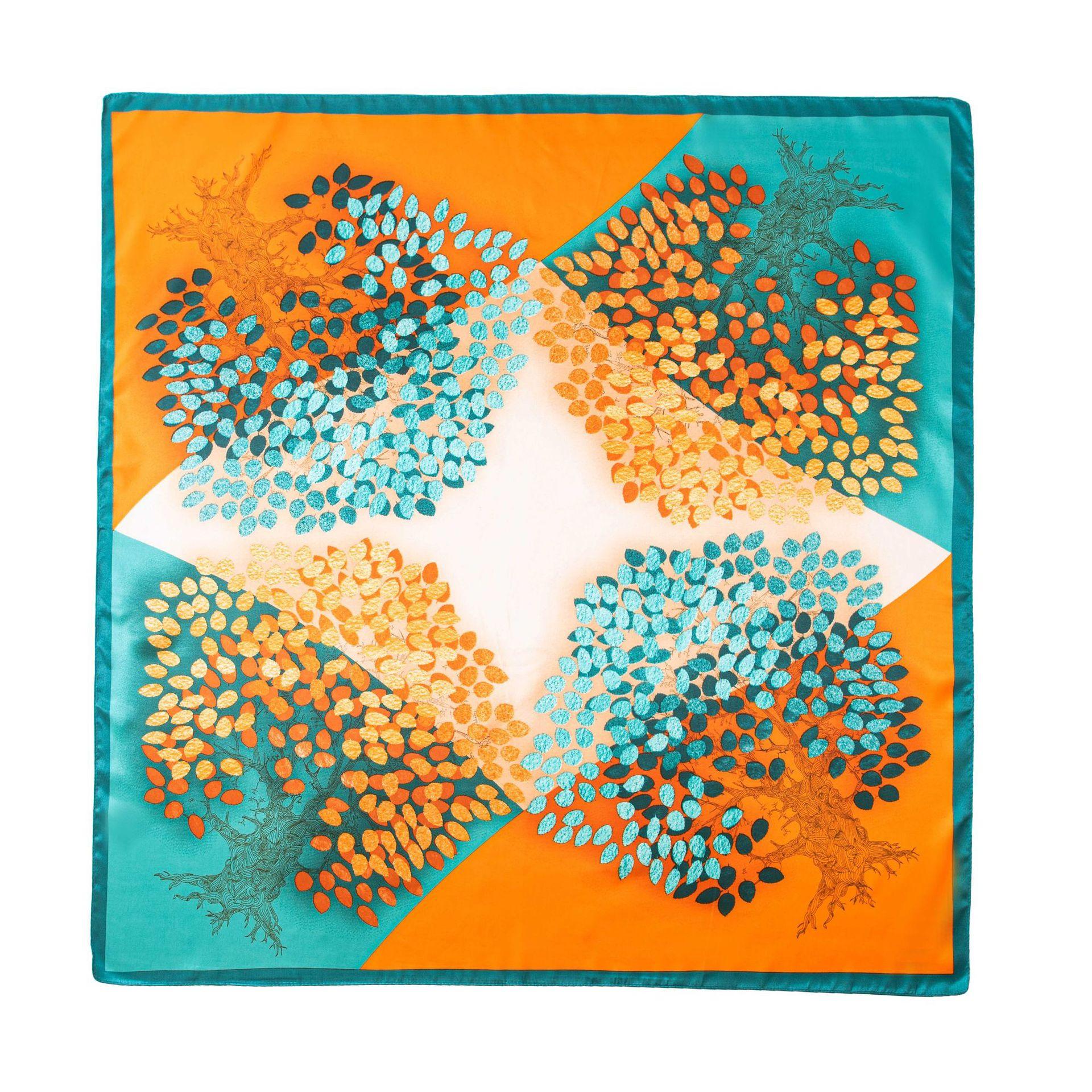 

Silk scarf women s new retro and elegant 90 square scarves professional versatile imitation silk headscarf women s scarf headband 90*90cm