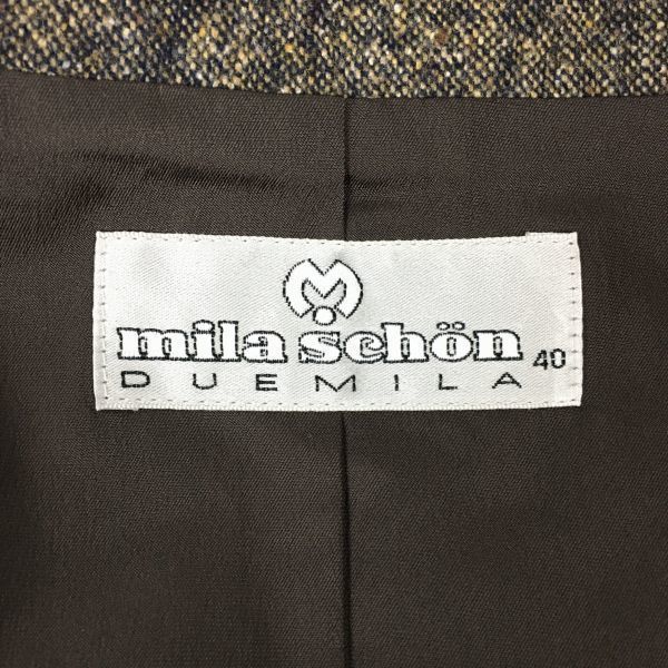 Mila Schn Silk Blend Blouson Brown Size 40(USED)