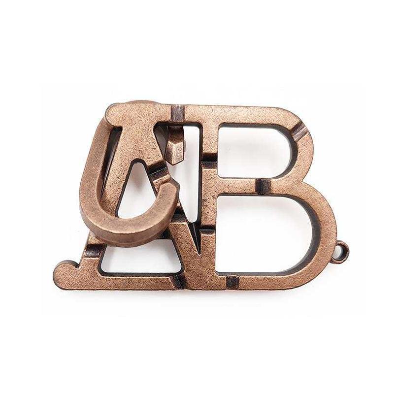 Difficult Disentanglement Brain Teaser Metal Puzzles For Adults and Kids Smart Logic IQ Test Mind Challenge Educational Toys