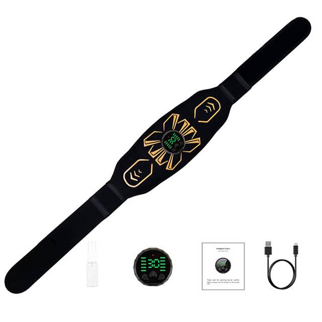Abdominal Toning Belt Muscle Toner Smart EMS Muscle Stimulator Ab Trainer USB Charge Body Massager Weight Loss Fitness Equipment