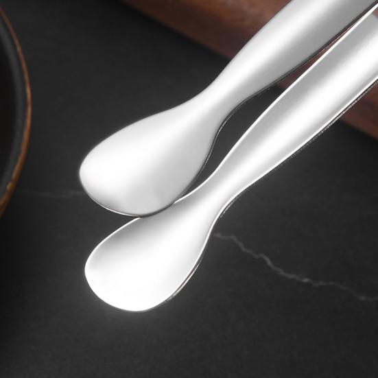 Stainless Steel Ice Tong Mini Sugar Cube Tong Heavy Duty Small Serving Tong for Appetizers Tea Party Coffee Bar