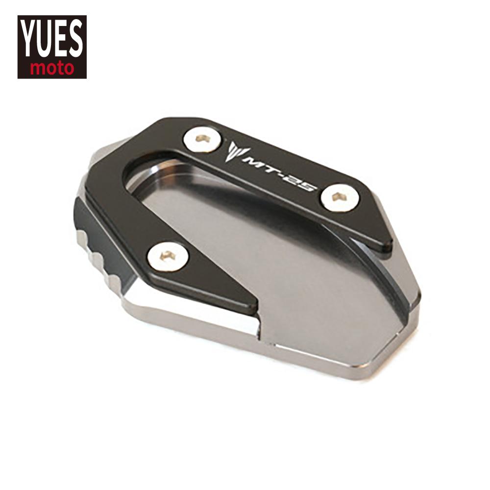 

Аксессуары для мотоциклов, подставка для ног с ЧПУ, боковая подставка для ног, удлинитель, опорная пластина для YAMAHA MT-25 MT25 MT 25 серый