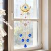 Boho Style Crystal Suncatcher, Hanging Sun Catcher for Windows, Healing Crystal Decor for Home, Crystals Prism Rainbow Maker for Indoor Outdoor
