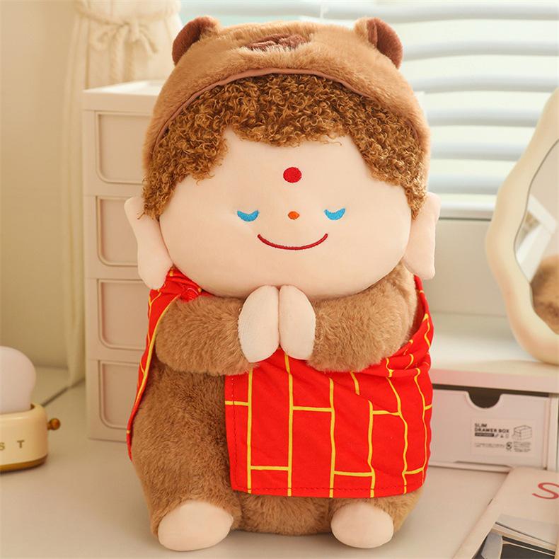 

Очаровательная плюшевая игрушка Пикачу-монах: Детская комфортная кукла, подушка для машины, офисный декор, подарок. 35 cm