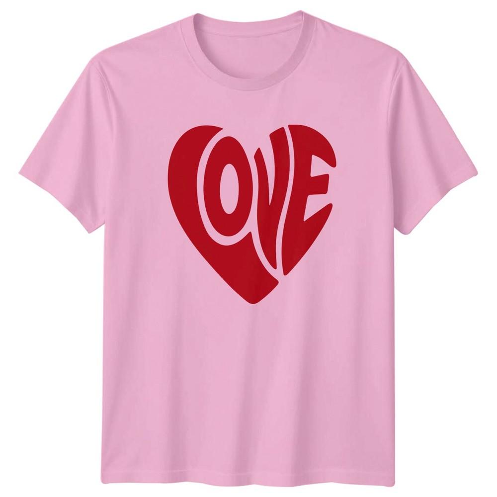 Love Heart Graphic Unisexs TShirt Unisexs Tee Valentines Day Unisex Top