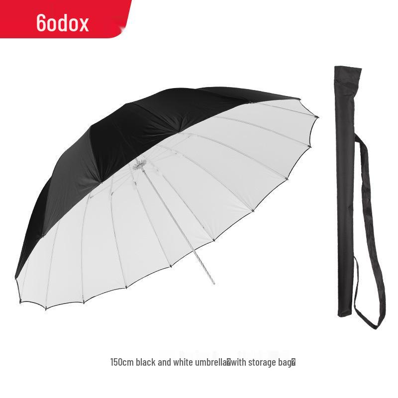 Godox 60" Black/White & Black/Silver Softbox Reflector Umbrella 150cm for Studio Portrait Photography Lighting