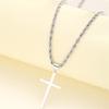 2024 New Cross Pendant Necklace for Men Women Minimalist Gold Color Jewelry Male Female Necklaces Chokers Gifts