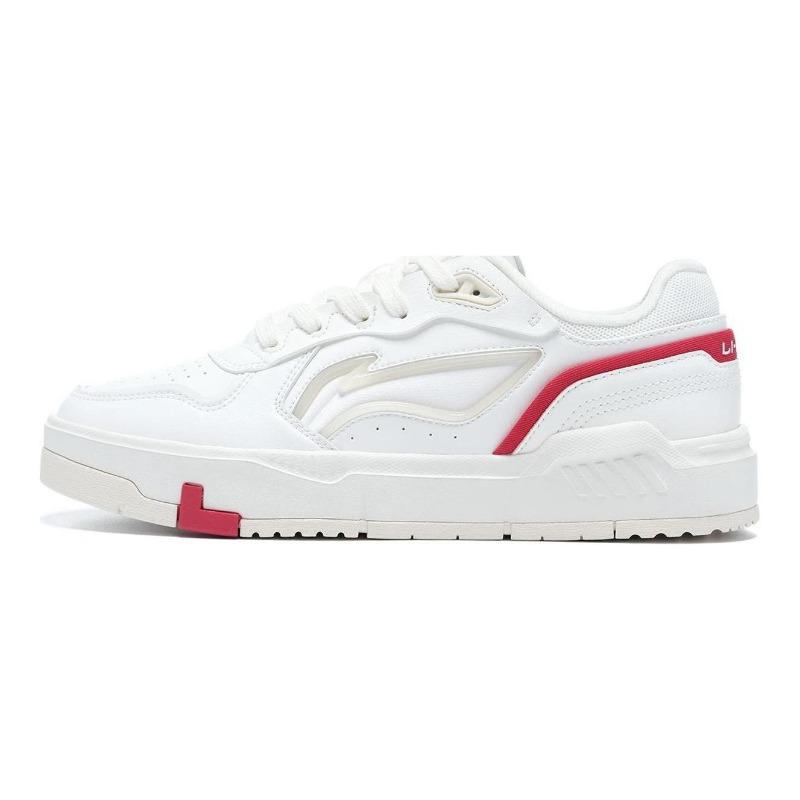 Li-Ning Women Low Top Skate Shoes White Red AGCT010-1 36
