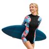 one-piece long-sleeved surfing suit sunscreen women's bathing suit diving suit sexy fashion swimsuit
