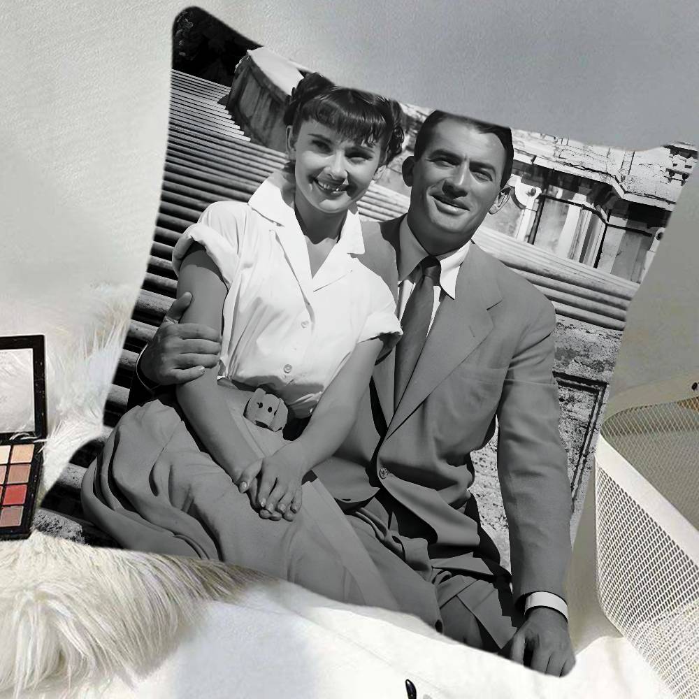 Movie RRoman Holiday Pillow Case Square Pillow Bedroom Sofa Leisure Comfort Cushion Car Home Decoration