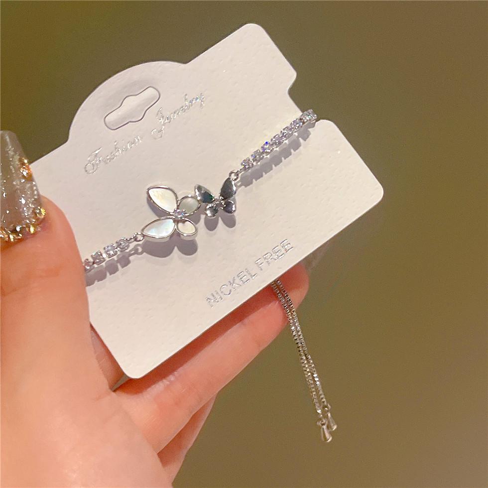 2025 Silver Butterfly Bracelet: Gentle, Exquisite, Stackable Hand Rope Jewelry