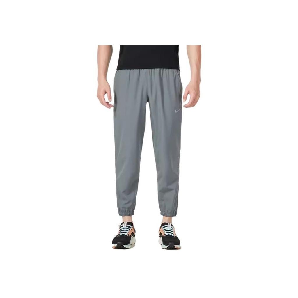 Nike Logo Print Quick-Dry Breathable Lightweight Knit Joggers Men Bottoms Blue FB7498-084