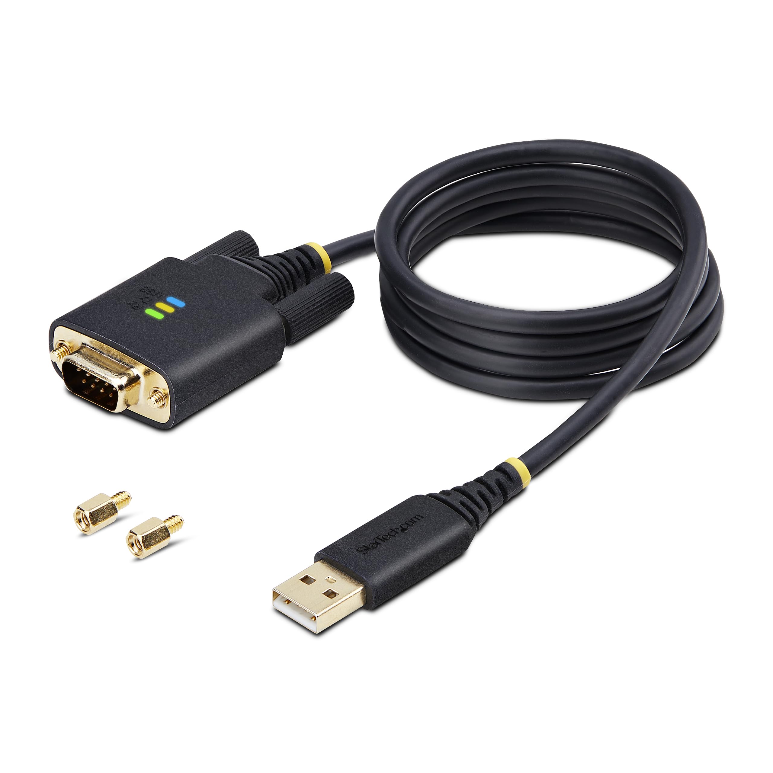 

USB to RS232C serial conversion cable Straight USB connection 1m 1 port 9 pin male to male FTDI FT232R COM number retention function Removable screw