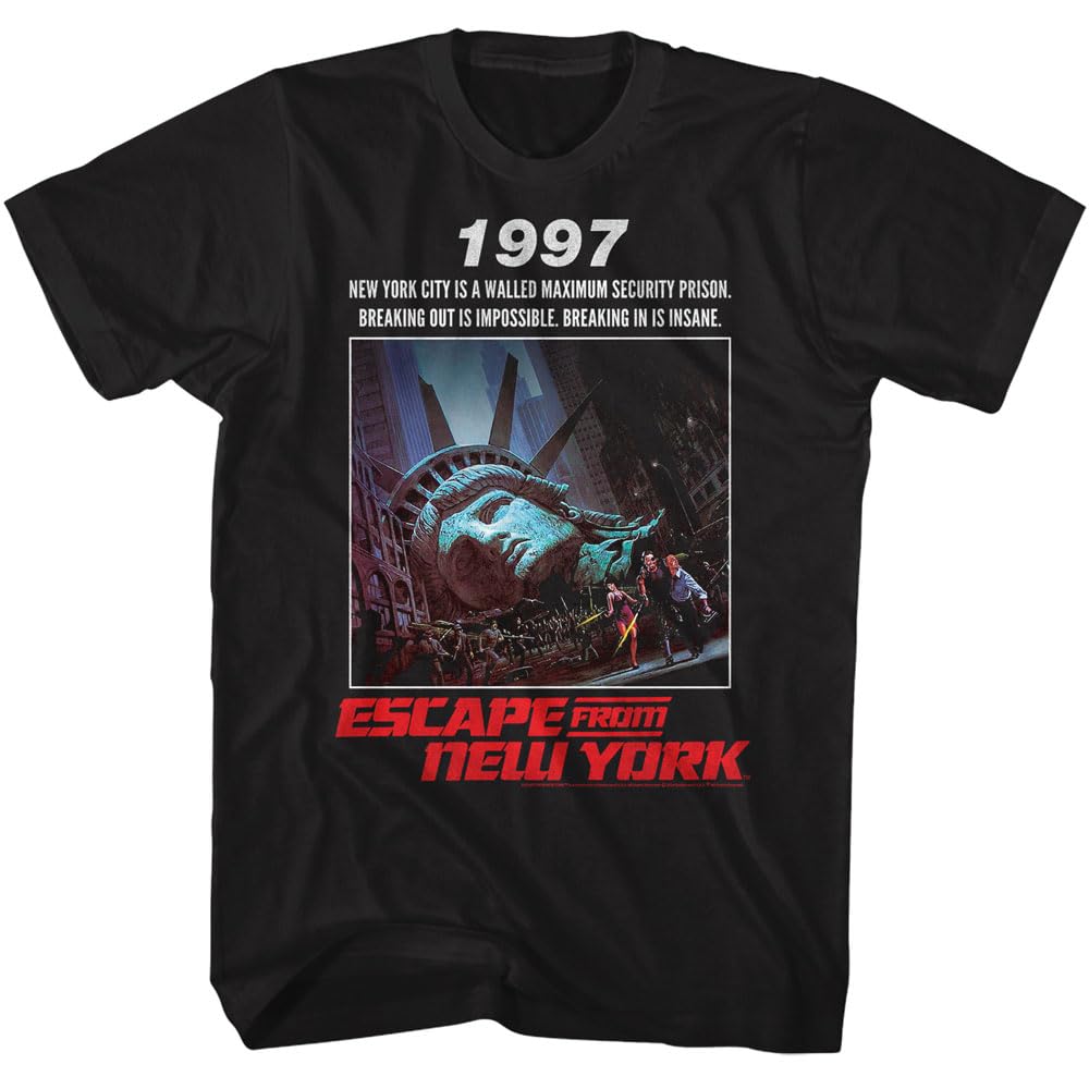 Escape From New York TShirt UnisexSummer Retro Action Movie Graphic Short Sleeve Casual Streetwear Loose Fit Film Fan Tee