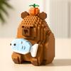 Capybara Construction Blocks Capybara Fish Apple Block Set Figure