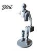 Artistic Office Figure 3D Printed Working Person Figurine with Briefcase, Modern Abstract Art Ornament Briefcase for Desktop Bookshelf Decor,