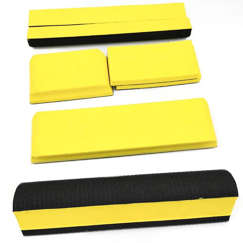 7Pcs DIY Set Foam Flexible PU Sanding Block Hook And Loop Hand Polish Block Disc Hand Sanding Pad For Car Polishing Tool