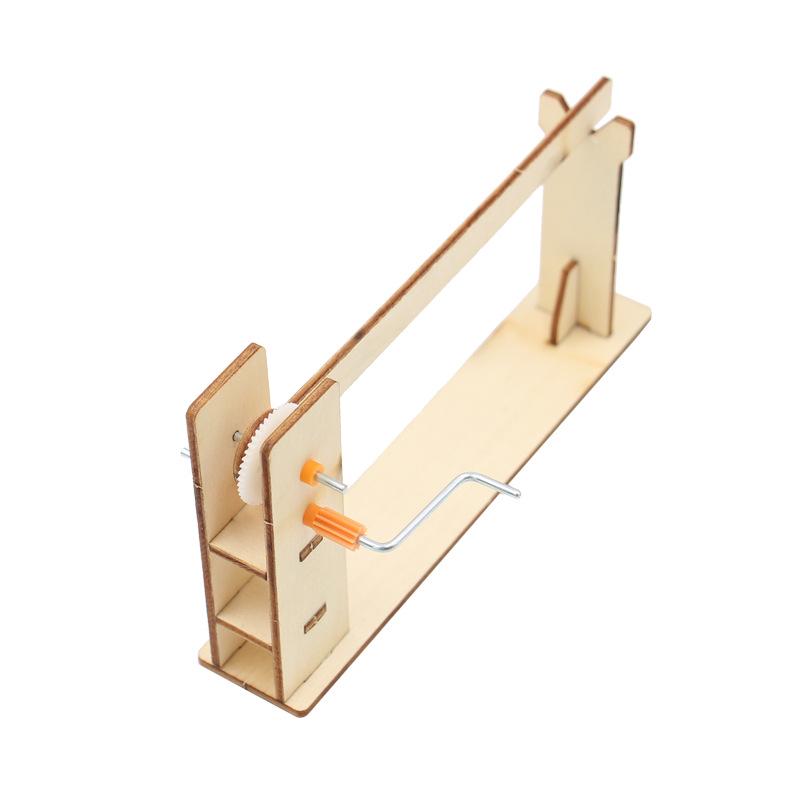 Hand-Cranked Barrier Gate DIY STEM Model Toy