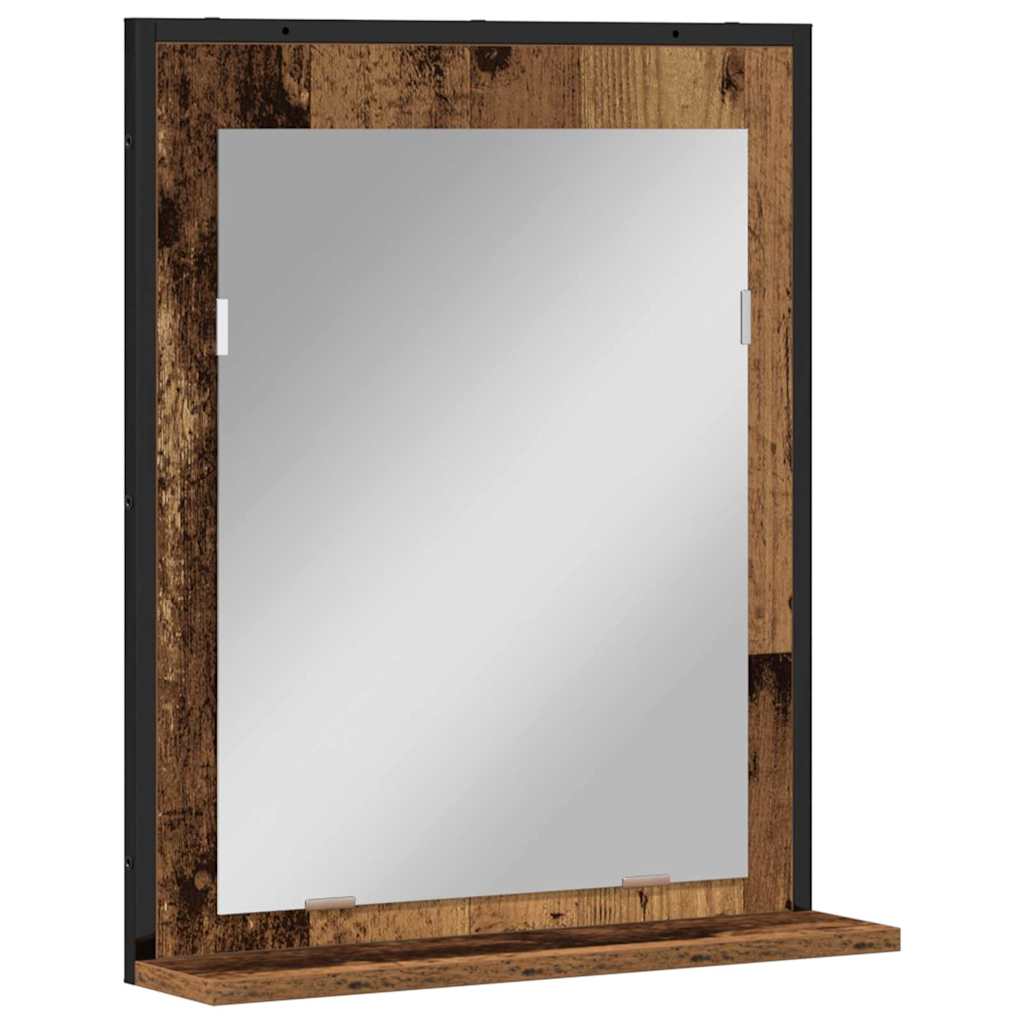 Vintage Wood Mirror 50 x 12 x 60 cm Glass and Engineered Wood