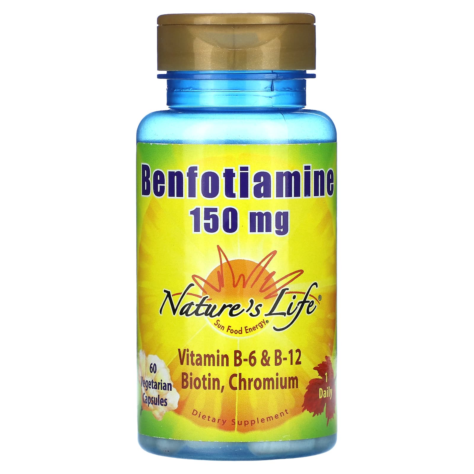 

Nature S Life, Benfotiamine, 150Mg, 60 Veggie Caps