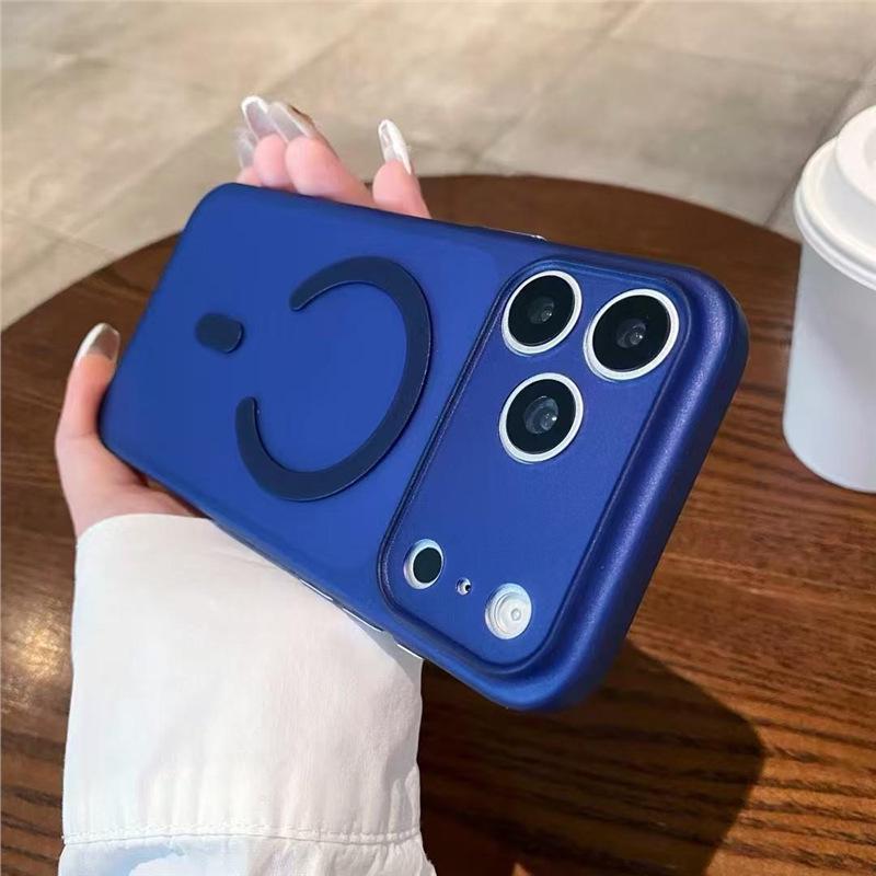 Compatible with iPhone 13-17 Pro Max, Matte Skin-Feel Magnetic Protective Case
