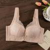 New Year's Red Bra Lace Small Breasts Gathered Adjustment Breast Bra Medium Thick Cup Sliding Cotton Bra