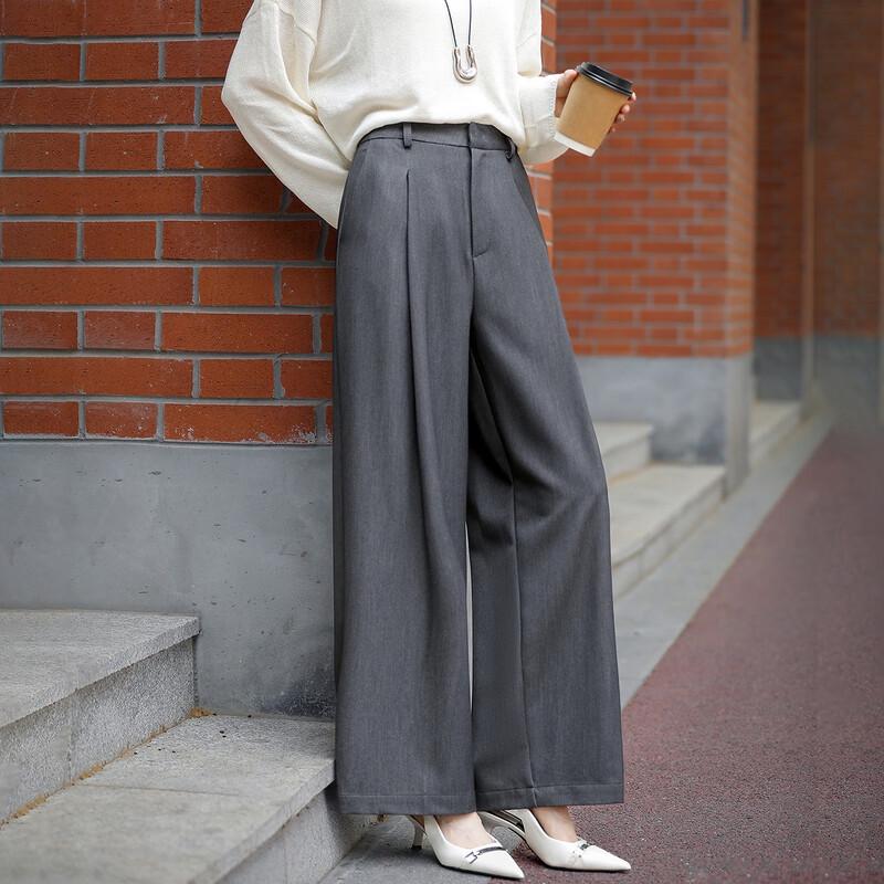 DeMana Women's Elegant Pleated Commuter Trousers