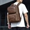 Men's Backpack Retro Business Backpack Computer Plug-in Large-capacity Backpack