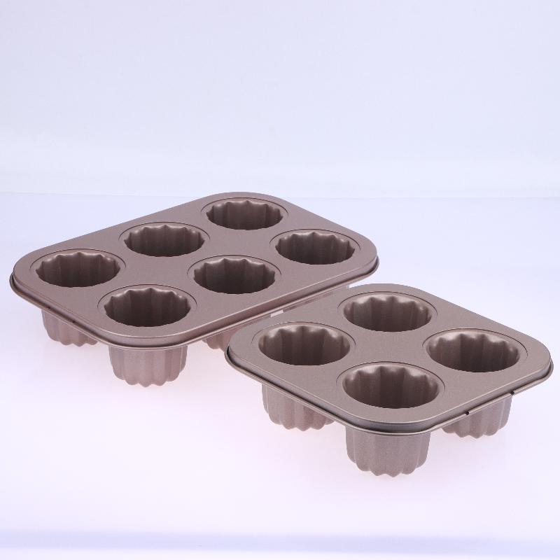 1/4/6/9 Löcher Antihaftform Kuchenform Kleine Muffin Backform Cupcake Kohlenstoffstahl Gebäckform Mini Cupcake Halter