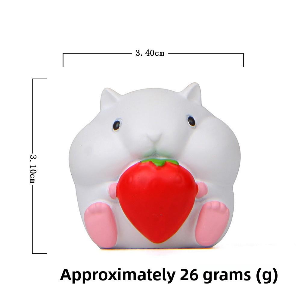 Resin Cartoon Hamster Figurine With Foodthemed Design For Gift Giving And Home Decor