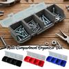 Multi-Compartment Parts Plastic Storage Box Beveled Hardware Accessories Screw Organizer Boxs Large Capacity Case Box Tools