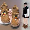 Children's Boy's Girl's Western Style Winter New Breathable Non-Slip Comfortable Low-Heel Flat-Heel Boots