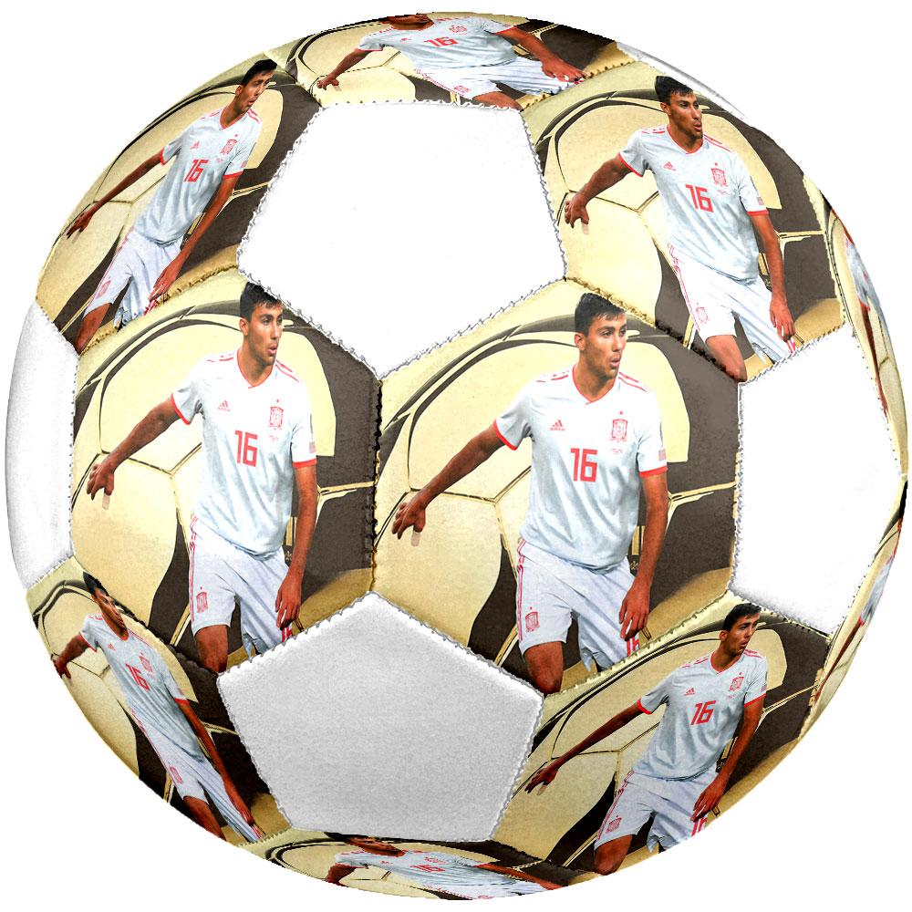 Ballon de football Rodri taille 5, coloré, adapté à tous les âges, cousu à la machine, matériau PVC, qualité compétition, durable et à rebond élevé