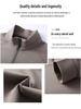 Men's Half-Zip Long-Sleeve Stand Collar T-Shirt, New Arrival for Spring/Autumn, Solid Color, Stylish Base Layer for Middle-Aged & Young Men
