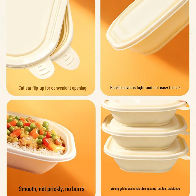 Jiwanggu 450ml Corn Starch Biodegradable Food Containers