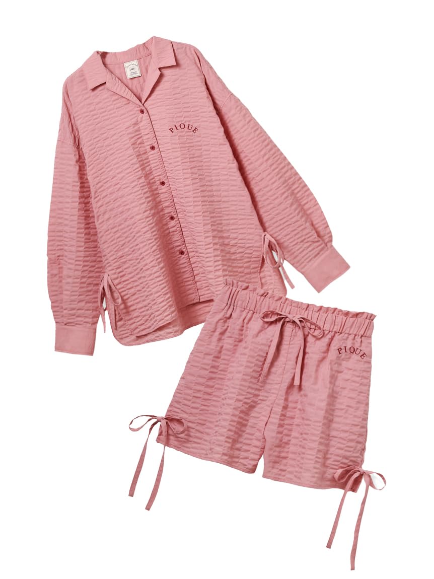 

Комплект шорт и рубашки из ткани Gelato Pique с лентами PWCT251344PNKF [Эксклюзив EC] & розовый