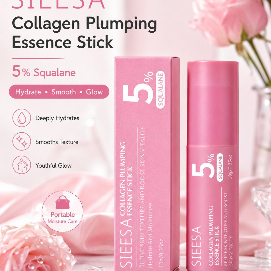 PDRN Różowy Kolagenowy Multi-Efektowy Sztyft z 5% Volufiliny - Gładka, Delikatna Konsystencja. pink