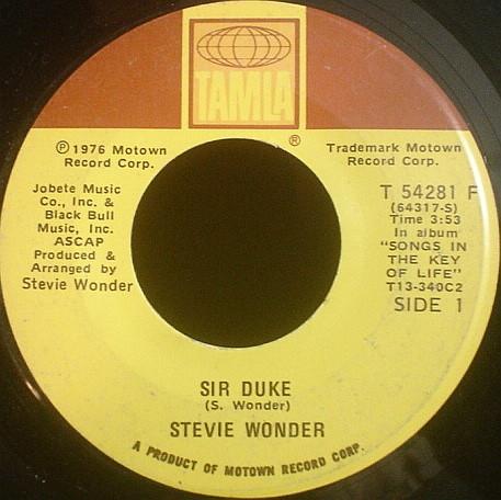 

7inch Record STEVIE WONDER - Sir Duke T54281 Tamla 1977 US Soul/Funk Used