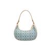 New BALLY Cotton Dumpling Bag Shoulder Bag Women's Denim Blue 6300123