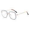 New anti-blue light large frame oval face blue film frame European and American fashion black sunglasses trend