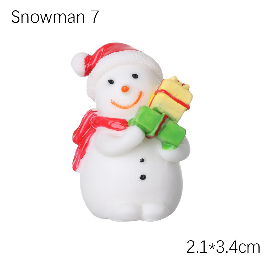 1PC Micro Landscape Toys Fairy Garden Home Decorations Deer Xmas Tree Miniature Snowman Christmas Figurines Santa Claus