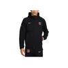 F.C. Barcelona Tech Fleece Windrunner Logo Embroidered Zip-Up Fashion Hoodie Men Jackets Black HF7724-011