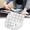 Multi Functional Angle Cutting Ruler Acrylic Anti Slip Sewing Ruler Round Edge Template Ruler Diy Sewing Patchwork Ruler