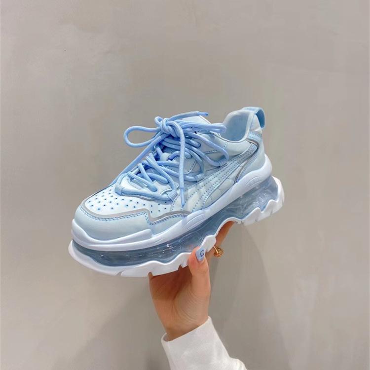 

Женские новые кроссовки, весенние, спортивные, повседневные, на шнуровке, кроссовки на платформе, женские, удобные, на толстой подошве, вулканизированные туфли 38