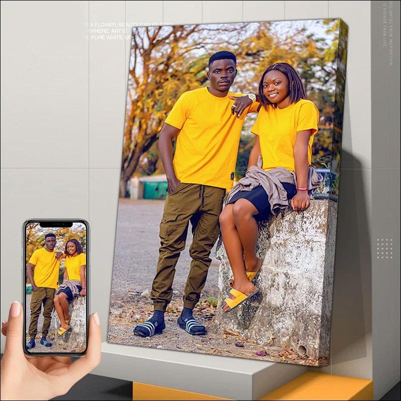 Personalized Gift Custom Poster Any Size Prints Canvas Wall Art with Your Photo Painting Decor Picture,Home Decor For Festivals,Party,Themed Events