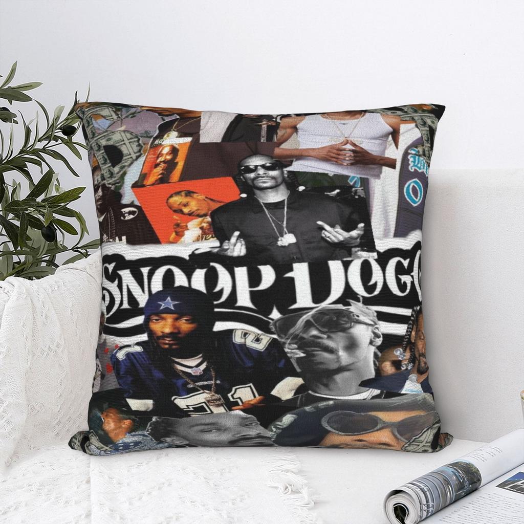 Snoop Dogg Pillowcase Accessories Soft Cushion Cover Throw Pillow Cover Bedroom Decorations Zippered Multi Size
